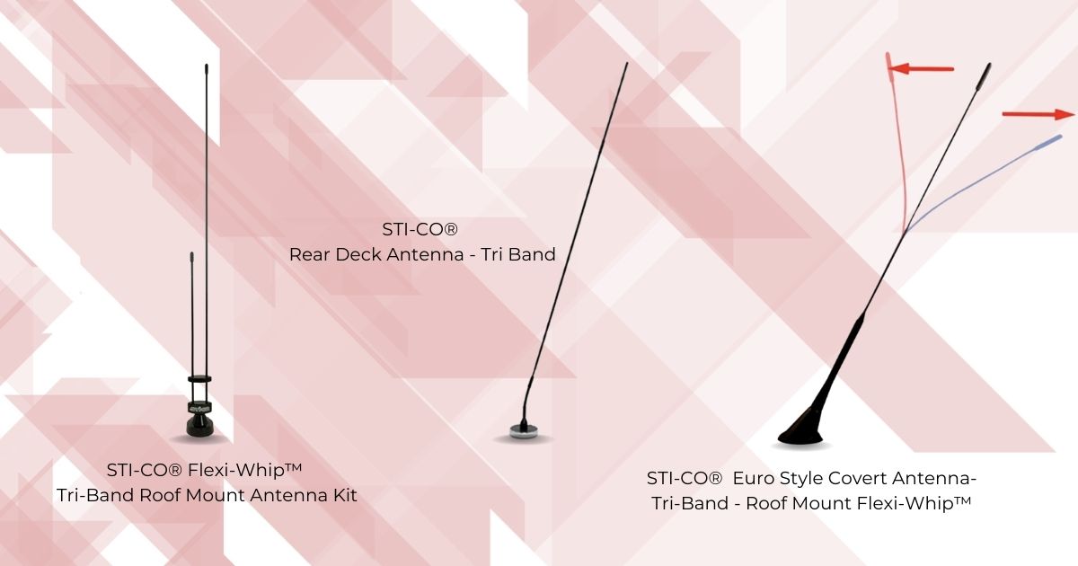 STI-CO Tri-Band Antennas for Military Communications